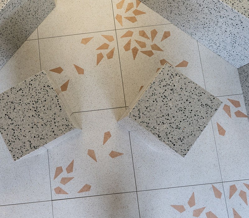 customisable floor terazzo project